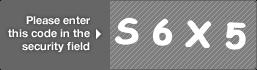 captcha code for visual authentication  letter S number 6 letter X number 5