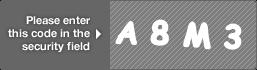 captcha code for visual authentication  letter A number 8 letter M number 3