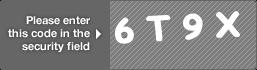 captcha code for visual authentication  number 6 letter T number 9 letter X