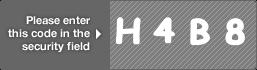 captcha code for visual authentication  letter H number 4 letter B number 8