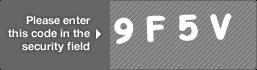 captcha code for visual authentication  number 9 letter F number 5 letter V