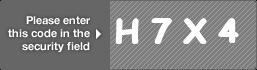 captcha code for visual authentication  letter H number 7 letter X number 4