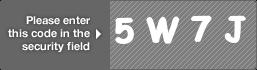captcha code for visual authentication  number 5 letter W number 7 letter J
