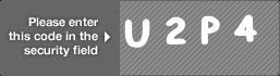 captcha code for visual authentication  letter U number 2 letter P number 4