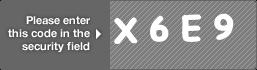captcha code for visual authentication  letter X number 6 letter E number 9