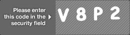 captcha code for visual authentication  letter V number 8 letter P number 2