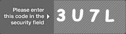 captcha code for visual authentication  number 3 letter U number 7 letter L