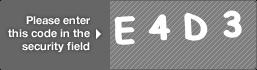 captcha code for visual authentication  letter E number 4 letter D number 3
